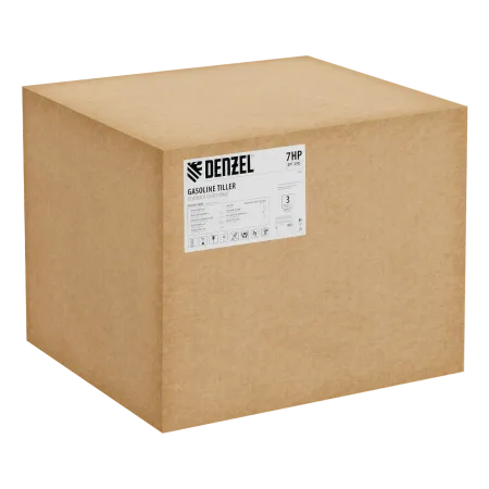 Мотоблок DENZEL DPT-370S, 7 л.с., ремен.сцеп, фрез 3х4, ШОМ, передачи 3В/1Н