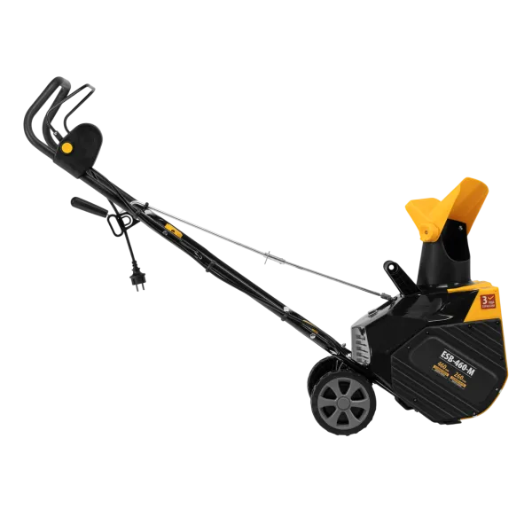 Снегоуборщик электрический DENZEL ESB-460-M, 1.8 кВт, металлический шнек, LED фара