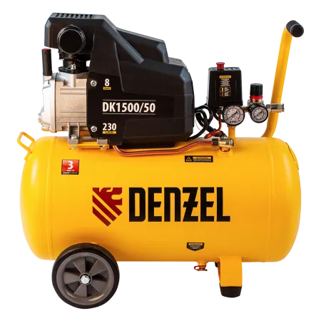 Компрессор воздушный DENZEL X-PRO DK1500/50, 1.5 кВт, 230 л/мин, 50 л