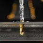 Набор сверл по металлу DENZEL, 1-10 мм, Р6М5-TiN, Golden Tip, 10 шт