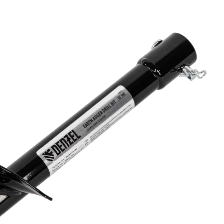 Шнек для грунта DENZEL ER-100, диаметр 100 мм, длина 800 мм,соединение 20 мм, съемный нож