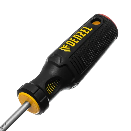 Отвертка DENZEL PH2х100 мм, S2, 3к рукоятка
