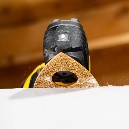 Насадка для МФИ DENZEL 782323 шлифовальная дельтавидная, HM, по плитке и дереву, 78 мм