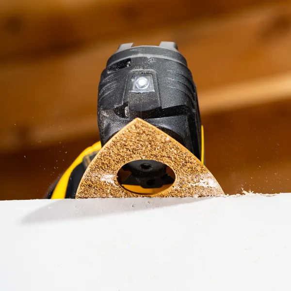 Насадка для МФИ DENZEL 782323 шлифовальная дельтавидная, HM, по плитке и дереву, 78 мм