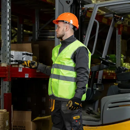 Каска защитная ударопрочная DENZEL ABS/PC, плавная регулировка, модель «Форвард» (К-05), оранж.