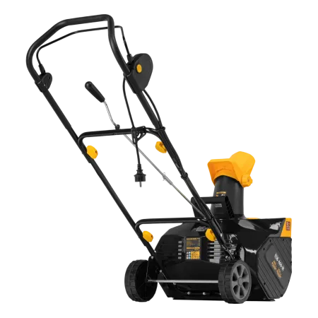 Снегоуборщик электрический DENZEL ESB-460-M, 1.8 кВт, металлический шнек, LED фара