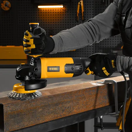 Машина шлифовальная угловая DENZEL AG180-2000, 2000 Вт, 180 мм, 8500 об/мин