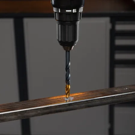 Набор сверл по металлу DENZEL 1-10 мм, HSS-Tin, Golden Tip, 10 шт