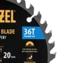 Пильный диск по дереву DENZEL ф160 х 20 мм, 36 зубьев