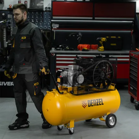Компрессор воздушный DENZEL рем. привод BCV 5500-T/200, 5,5 кВт, 200 литров, 850 л/мин