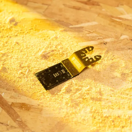 Насадка для МФИ DENZEL 782305 режущая пазовая прямая, BiM, по металлу и дереву, 33 x 1.4 мм