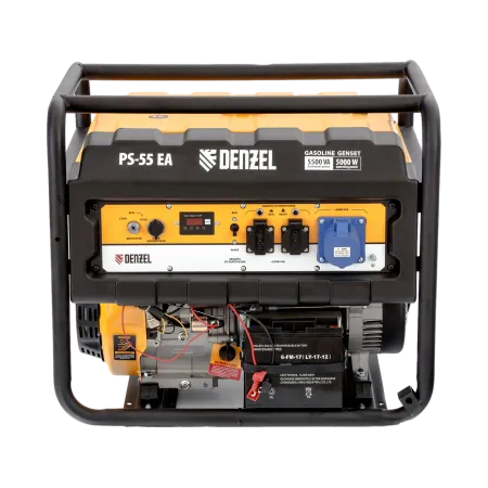 Генератор бензиновый DENZEL PS 55 EA, 5.5 кВт, 230 В, 25 л, электростартер