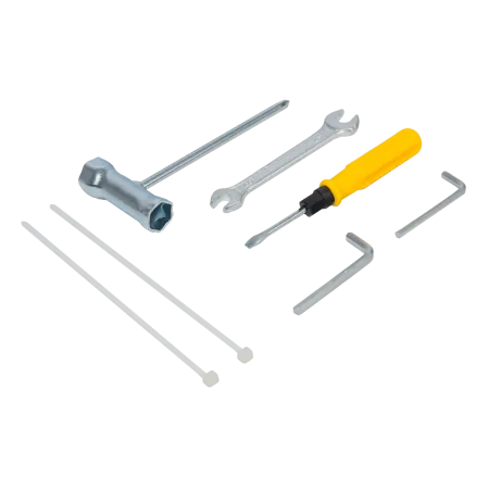 Триммер бензиновый DENZEL DT-52E, 52 см3, неразъемная штанга, электростартер, состоит из 2 частей