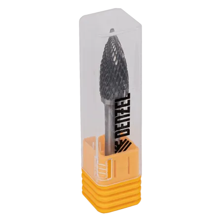 Борфреза по металлу DENZEL твердосплавная, параболическая заостренная, тип-G, 12 мм