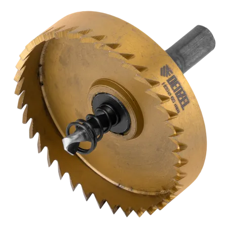 Коронка по металлу DENZEL 724121, 65 мм, HSS, нитридтитановое покрытие