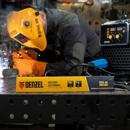 Электроды DENZEL DER-46, диам. 3 мм, 1 кг, рутиловое покрытие