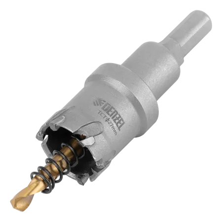 Коронка по металлу DENZEL 724007, 27 мм, твердосплавная