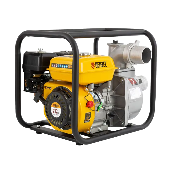 Мотопомпа бензиновая DENZEL PX-80, 7 л.с, 3, 1000 л/мин, глубина 8 м, напор 30 м