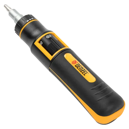 Отвертка реверсивная с револьверным механизмом DENZEL 11 шт, сталь S2