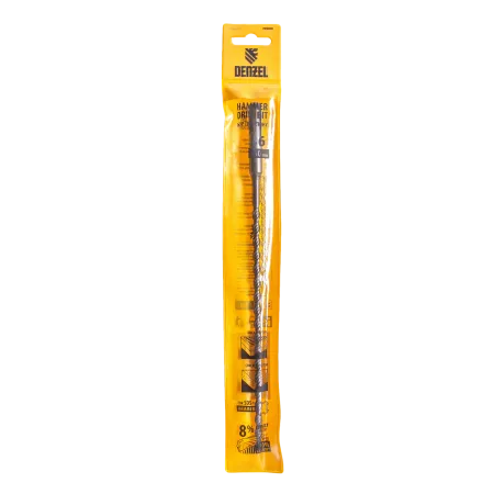 Бур по бетону DENZEL 705008, 6 x 260 мм, двойная спираль, три пылеотводящие кромки