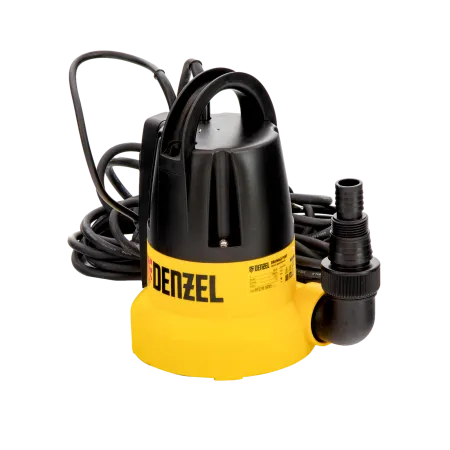 Дренажный насос DENZEL DP500E, 500 Вт, высота подъема 7 м, 7000 л/ч