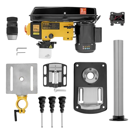 Станок сверлильный DENZEL DDM-350L, 350 Вт, 13 мм, 5 ск., лазер, настольный