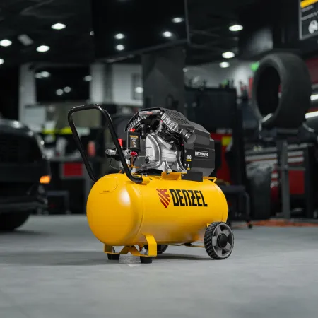 Компрессор воздушный DENZEL X-PRO DKV2200/50, 2.2 кВт, 400 л/мин, 50 л