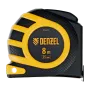 Рулетка DENZEL 8м x 25 мм, магнит, двухсторонний зацеп, нейлон, двуст. шкала, автоматич