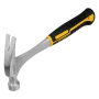 Молоток-гвоздодер DENZEL 350 г, цельнометаллический, двухкомпонентная рукоятка