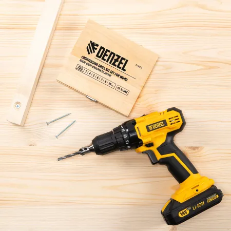 Набор сверл зенкеров по дереву DENZEL 3-10 мм, 7 шт