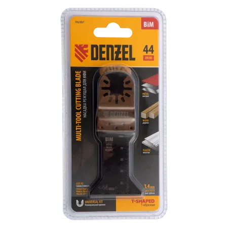Насадка для МФИ DENZEL 782307 режущая, BiM, по металлу, дереву, пластику, 44 x 1.4 мм