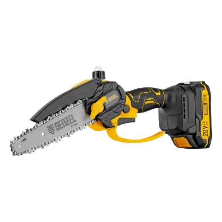 Цепная мини-пила аккумуляторная бесщет. DENZEL CCS-150, шина 150 мм, Li-Ion, 20 В