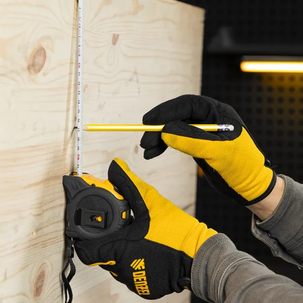 Рулетка DENZEL 3м х 16мм, обрезиненный корпус, автоматическая фиксация