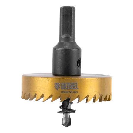 Коронка по металлу DENZEL 724118, 55 мм, HSS, нитридтитановое покрытие