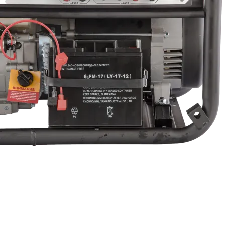 Генератор бензиновый DENZEL PS 90 ED-3, 9.0 кВт, 230 В/400 В, 25 л, электростартер