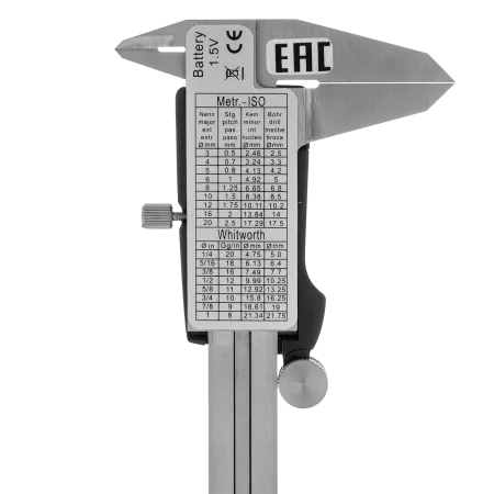 Штангенциркуль DENZEL 150 мм, электронный, с глубиномером
