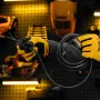 Шнур сетевой Energy Series DENZEL, ПВС, 3 м, 2 x 1,5 мм, с неразборной вилкой, черный