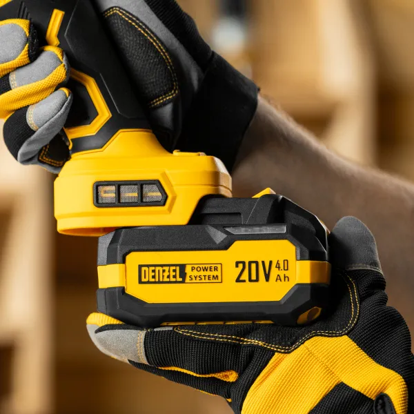 Машина шлифовальная угловая аккумуляторная бесщет. DENZEL AGH-BL-20-125, Li-Ion, 20 В