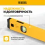 Уровень алюминиевый DENZEL магнит., фрезерованный, 3 глазка (1 зеркал.), 0,5 мм/м, 800 мм