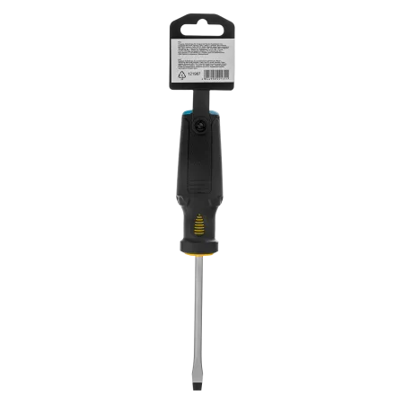 Отвертка DENZEL SL6x100 мм, S2, 3к рукоятка