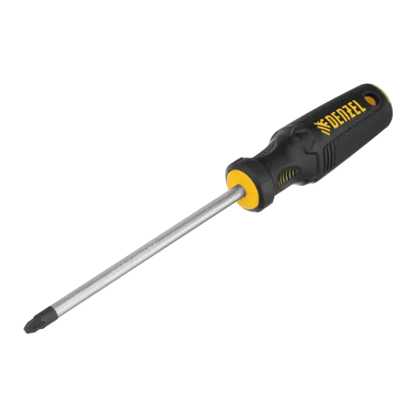 Отвертка DENZEL PZ3x150 мм, CrV, трехкомпонентная рукоятка