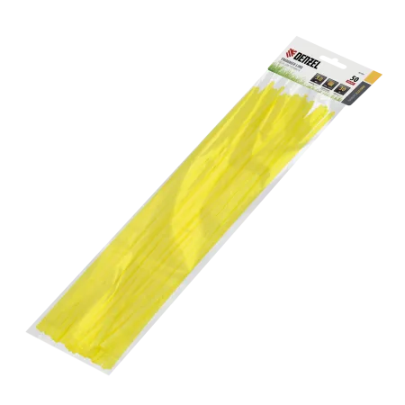 Леска для триммера DENZEL Flex Сord 96104, 3 мм x 30 см, зубчатый квадрат, 50 шт.