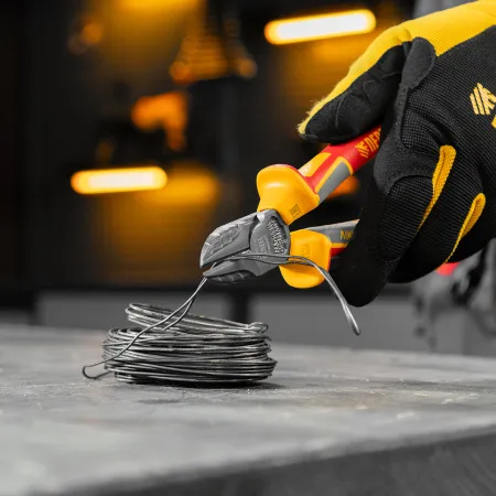 Бокорезы DENZEL диэлектрические рукоятки, до 1000 В, трехкомпонентные рукоятки, 180 мм