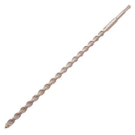 Бур по бетону DENZEL 705040, 16 x 460 мм, двойная спираль, три пылеотводящие кромки