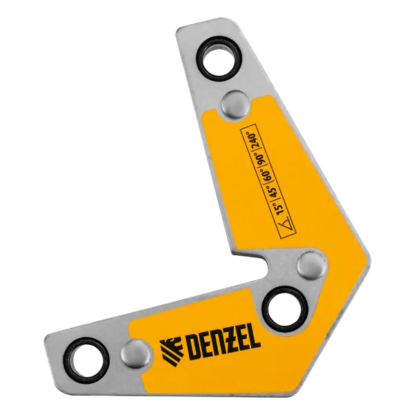 Фиксатор магнитный DENZEL для сварочных работ усилие 25 LB, 30х45х60х75х90х135 град.