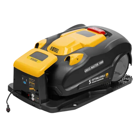 Робот-газонокосилка DENZEL Grass Master 1000  1000м2, 3Ач, 28V, LCD дисплей, Wi-Fi