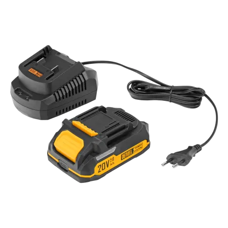 Портативная аккумуляторная газонокосилка DENZEL CLM-22, Li-ion, 20В, 220 мм