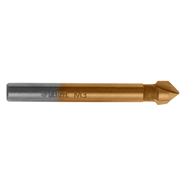 Зенковка конусная DENZEL под М3, HSS, по металлу, 6-гранный хвостовик