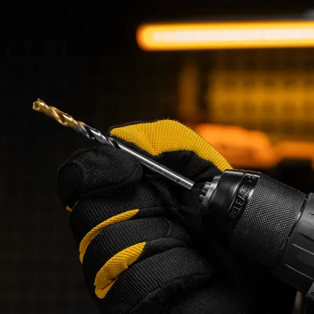 Сверло спиральное по металлу DENZEL 6 x 93 мм, Р6М5, Golden Tip, многогранная заточка