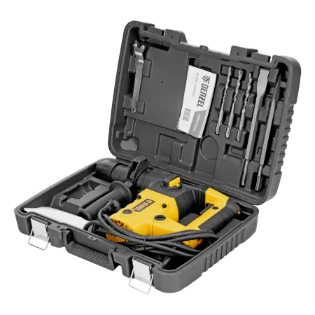 Перфоратор электрический DENZEL RHVB-1100-26, SDS-plus, 1100 Вт, 4 Дж, 4 реж.